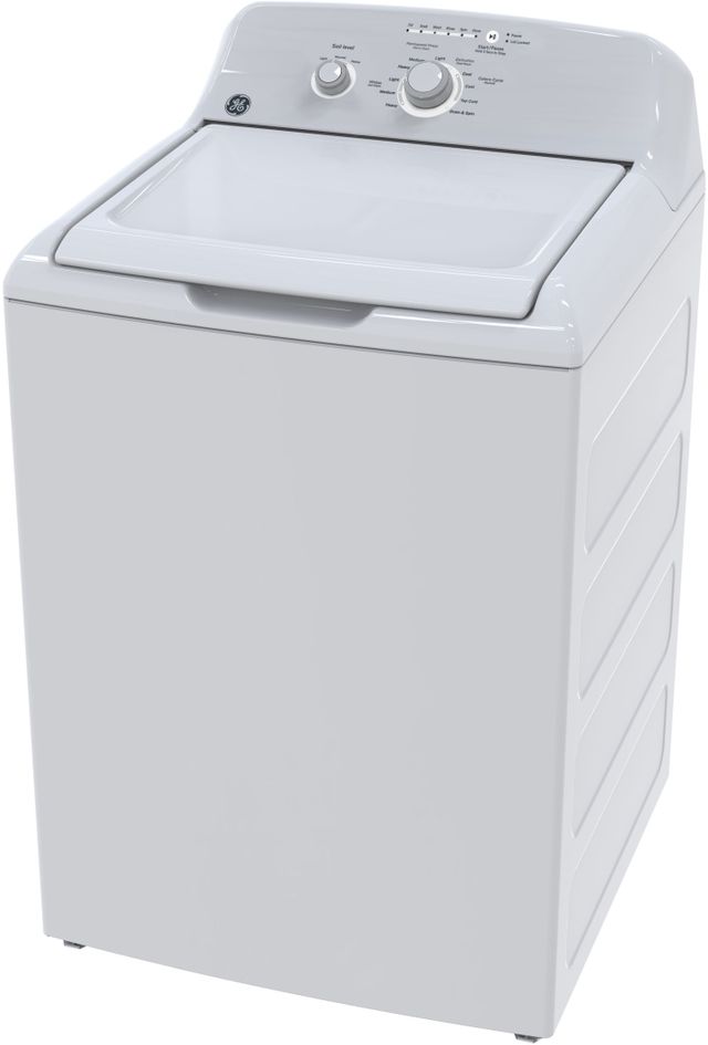 GE® 4.4 Cu. Ft. White Agitator Top Load Washer with Stainless Steel Basket-2