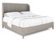 A.R.T. Furniture® Vault Mink Upholstered Queen Shelter Panel Bed-0