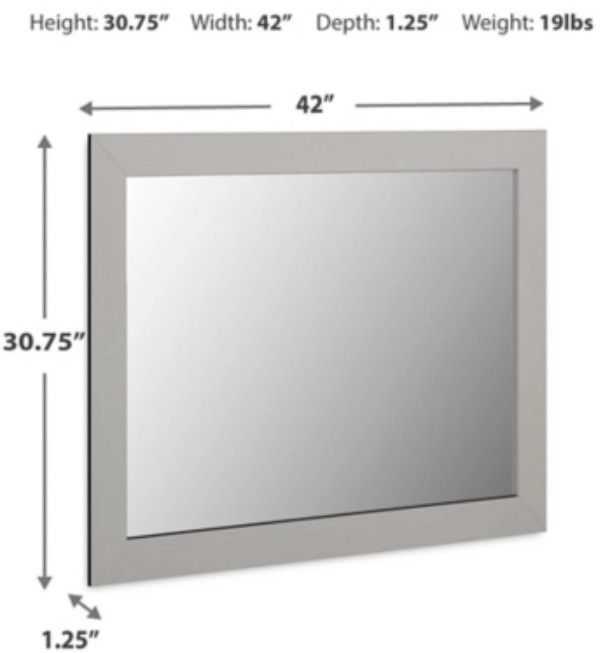 Signature Design by Ashley® Cottenburg Light Gray Bedroom Mirror-3