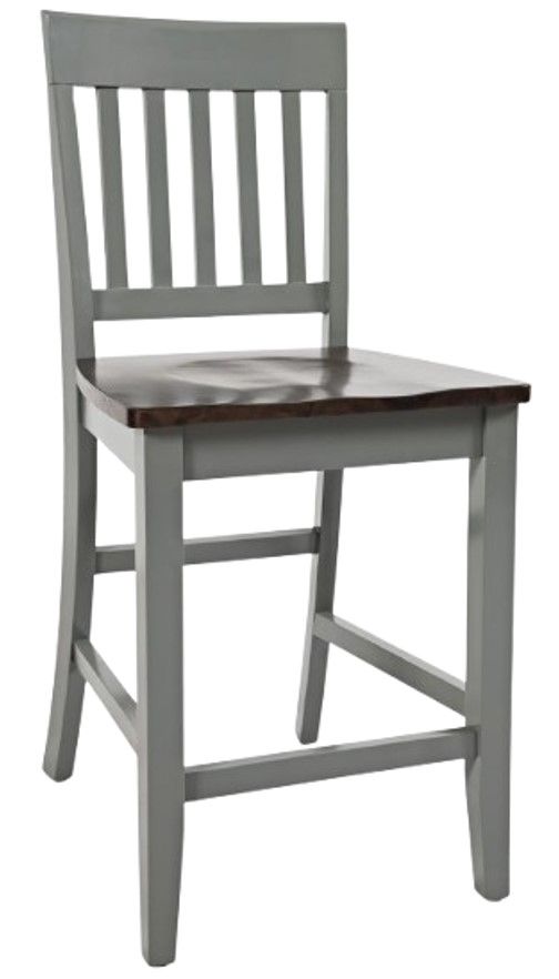 Jofran Inc. Decatur Lane Autumn Brown/Gray Counter Stool-0