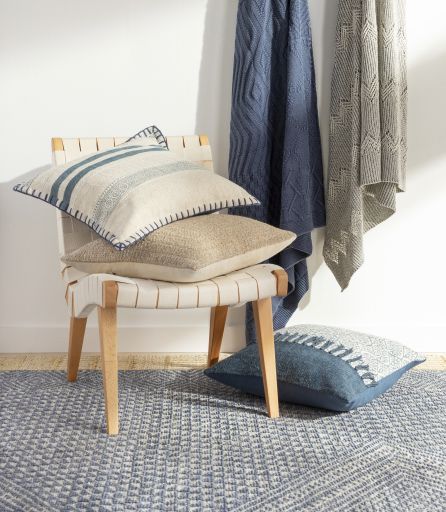 Surya Copen Dark Blue 50"x60" Throw Blanket-4