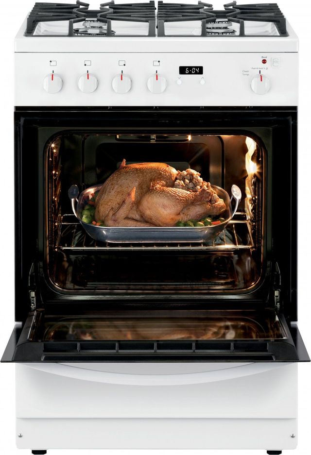 Frigidaire® 24" White Slide-In Gas Range-2