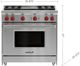 Wolf® 36" Stainless Steel Pro Style Gas Range-2
