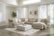 Albany Industries 3-Piece Tweed Toast Right-Arm Facing Chaise Sectional -1