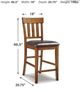 Signature Design by Ashley® Ralene Medium Brown Upholstered Counter Stool-2