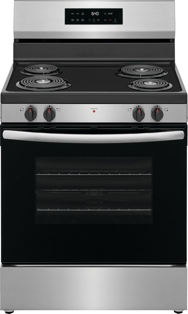 Frigidaire® 30” Stainless Steel Freestanding Electric Range-0