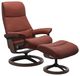 Stressless® by Ekornes® Customizable View Large Manual Recliner and Ottoman with Signature Base-0