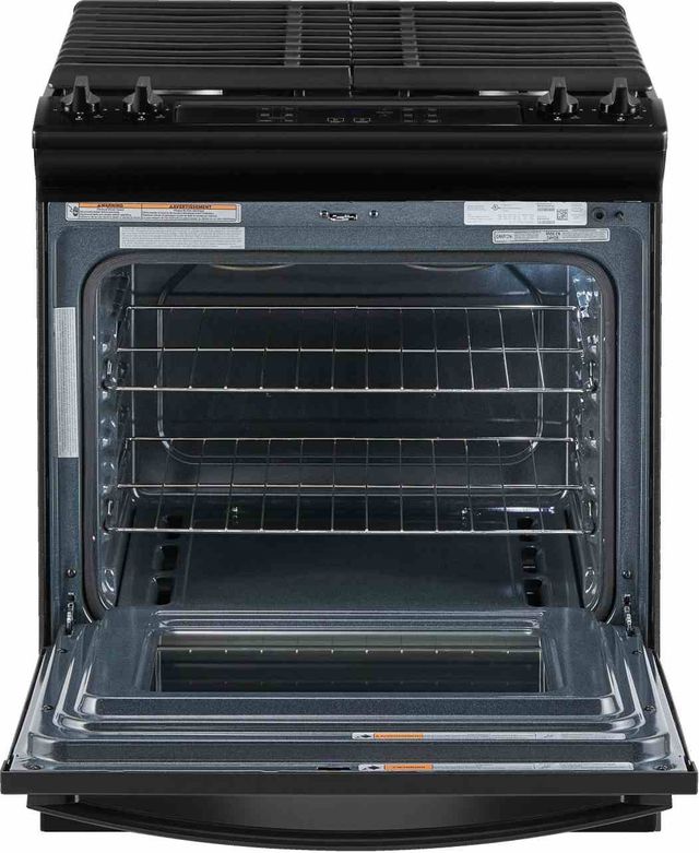 Whirlpool® 30" Black Slide-In Gas Range with Frozen Bake™ Technology-1