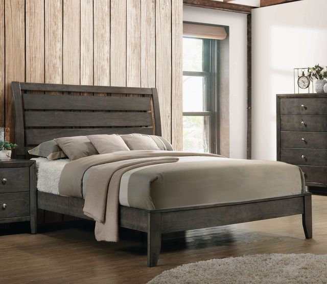 Coaster® Serenity Mod Grey Queen Panel Bed-1