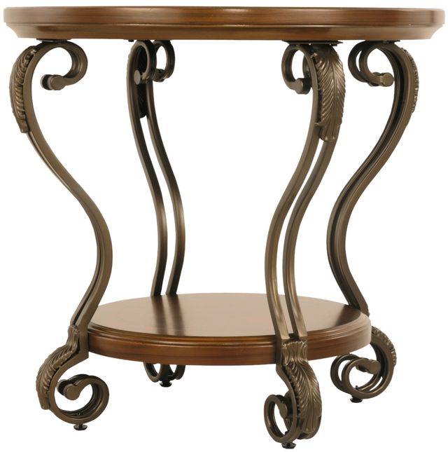 Signature Design by Ashley® Nestor 2-Piece Medium Brown End Tables Set-2