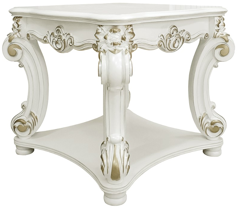最終値下げ12/18までACME FURNITURE FILLMORETABLE ACME Furniture Vendome Antique Pearl End Table | LFD Home