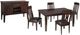 Signature Design by Ashley® Haddigan 6-Piece Dark Brown Dining Set-0