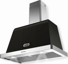 Lofra® Dolcevita 36" Matte Black Wall Mounted Range Hood