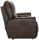 La-Z-Boy® Cassian Dark Chocolate Leather Manual Reclining Loveseat-4