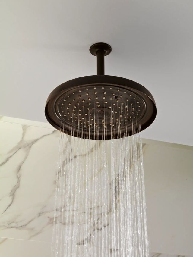 Brizo Essential™ Venetian Bronze® 11" Classic Round Single-Function Raincan Shower Head-3