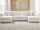 Signature Design by Ashley® Misty-Lakes 4-Piece Chalk Double Chaise Sectional-1