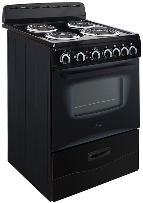 Avanti® 24" Black Freestanding Electric Range-2