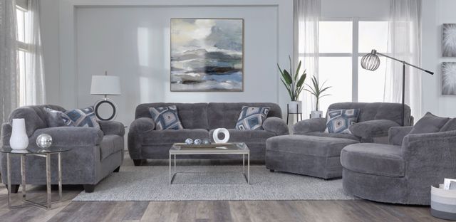 Hughes Furniture® 21700 Winter Shark Loveseat-1