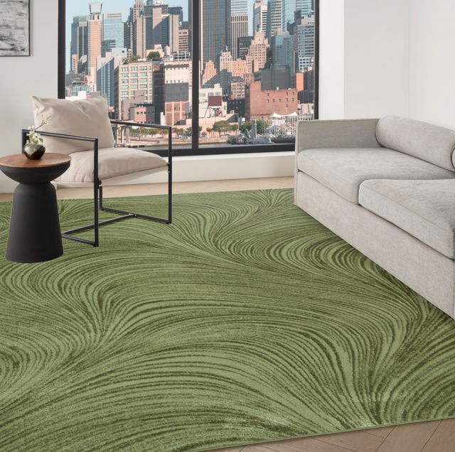 Nourison Home™ Central Park West Green 5'x7' Area Rug-3
