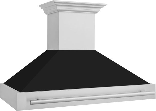 ZLINE 48" Black Matte Wall Mounted Range Hood-2