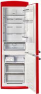 Unique® Appliances Classic Retro 24" 11.7 Cu. Ft. Candy Apple Red Counter Depth Bottom Freezer Refrigerator-1