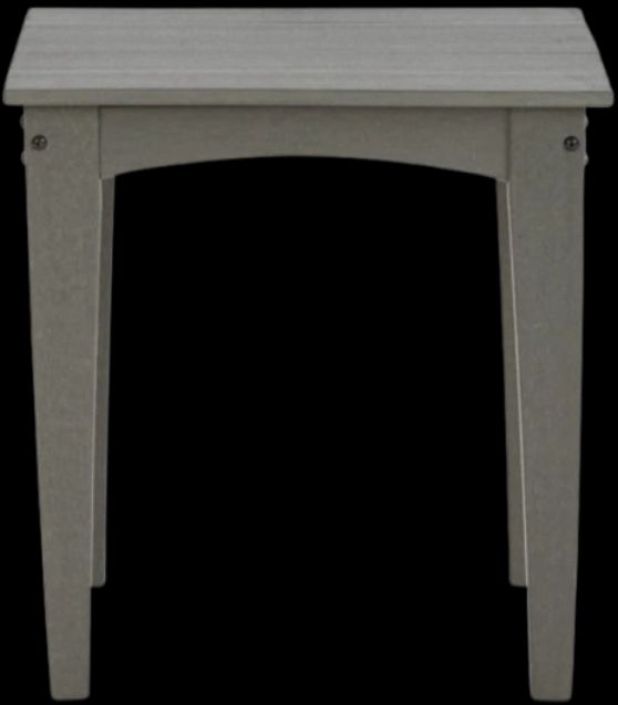 Signature Design by Ashley® Visola Gray Polyethylene Outdoor End Table-1