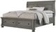 Vaughan-Bassett Reflections Antique Pewter Sleigh Bed-0