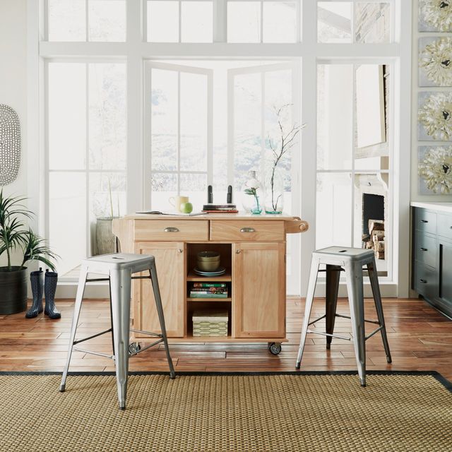 homestyles® General Line Brown Kitchen Cart-3
