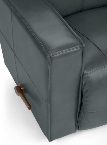 La-Z-Boy® Maddox Slate Leather Manual Rocking Recliner