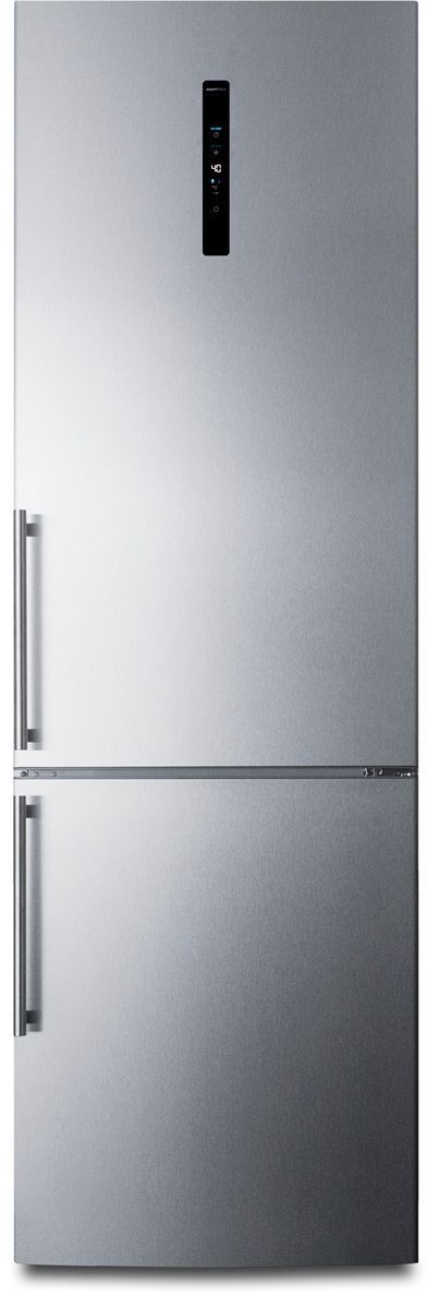 Summit® 10.6 Cu. Ft. Stainless Steel Counter Depth Bottom Freezer Refrigerator -0