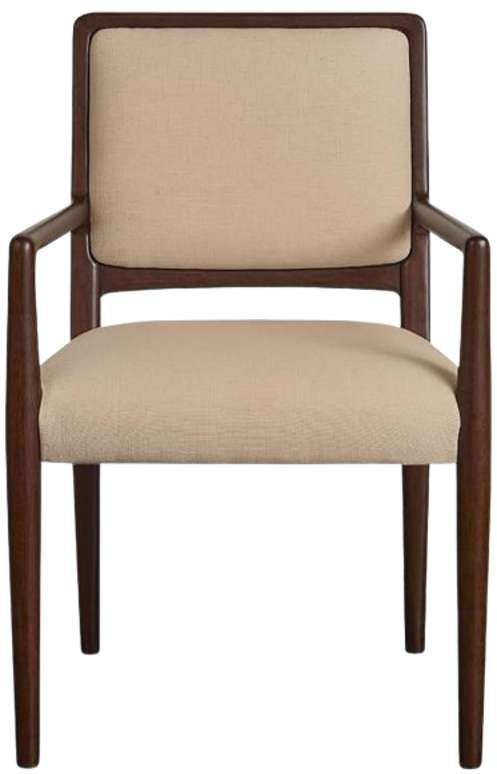 Bassett® Furniture Copenhagen Espresso/Sisal Upholstered Dining Chair-1