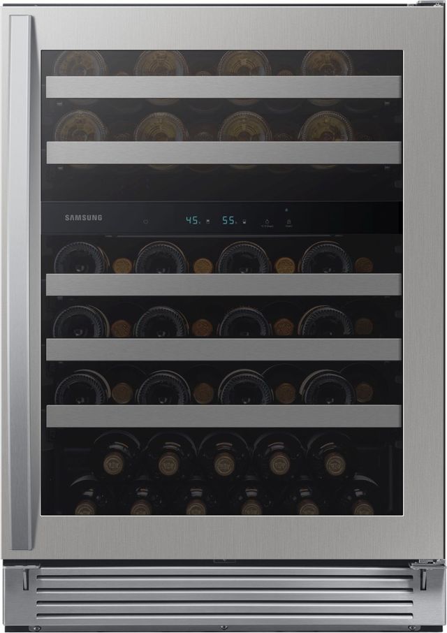 Samsung® 5.1 Cu. Ft. Fingerprint Resistant Stainless Steel Wine Cooler-4
