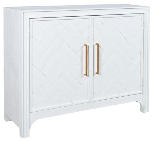 Jofran Inc. Gramercy Blanc 2-Door Accent Cabinet-0