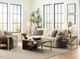 Hammary® Editor Cognac Rectangular Chairside Table with Glass Top and Gray Frame-1