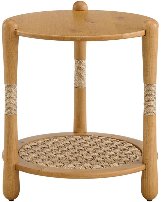 Martin Svensson Seagrass & Wood Natural End Table-2