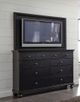 aspenhome® Oxford Rubbed Black TV Frame with TV Mount-1