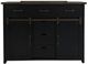 Jofran Inc. Madison County 4-Piece Vintage Black Queen Barn Door Bedroom Set-3