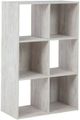 Signature Design by Ashley® Paxberry Whitewash Six Cube Organizer-0