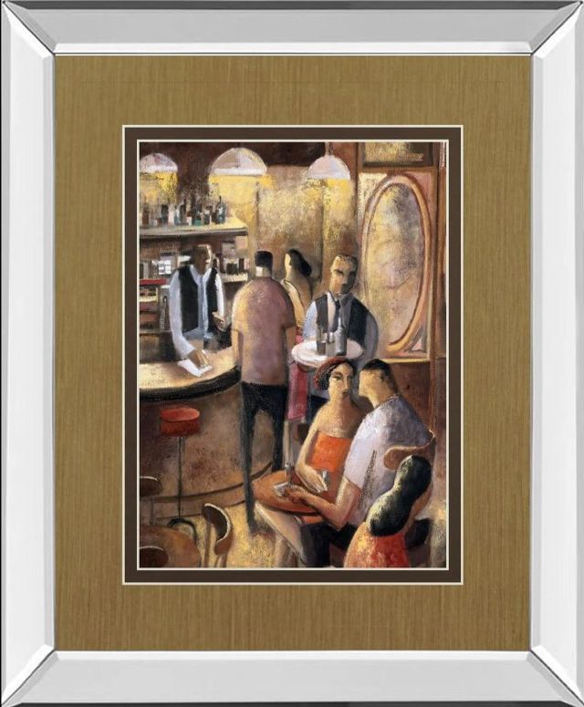 Classy Art Entre Copas by Didier Lourenco Mirror Framed Wall Art-0