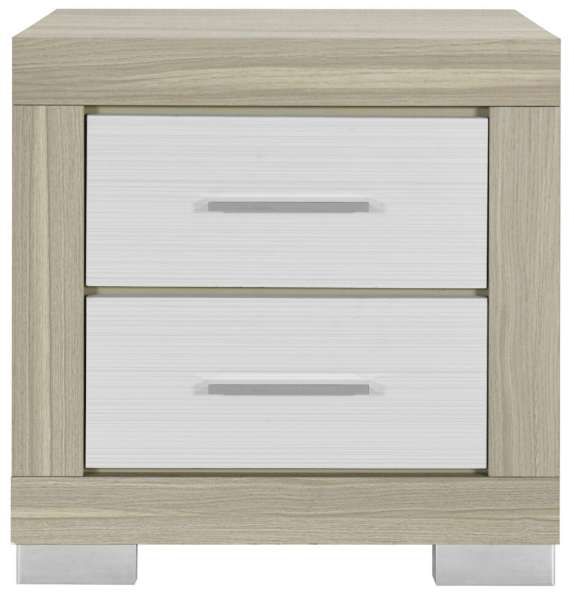 Global Furniture USA Emma Natural/White Nightstand-1
