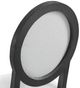 Elements International Versailles Contemporary Black/White Round Back Dining Side Chair-4