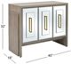 Bassett Mirror Lansing Cerused Gray Oak/White Server-5