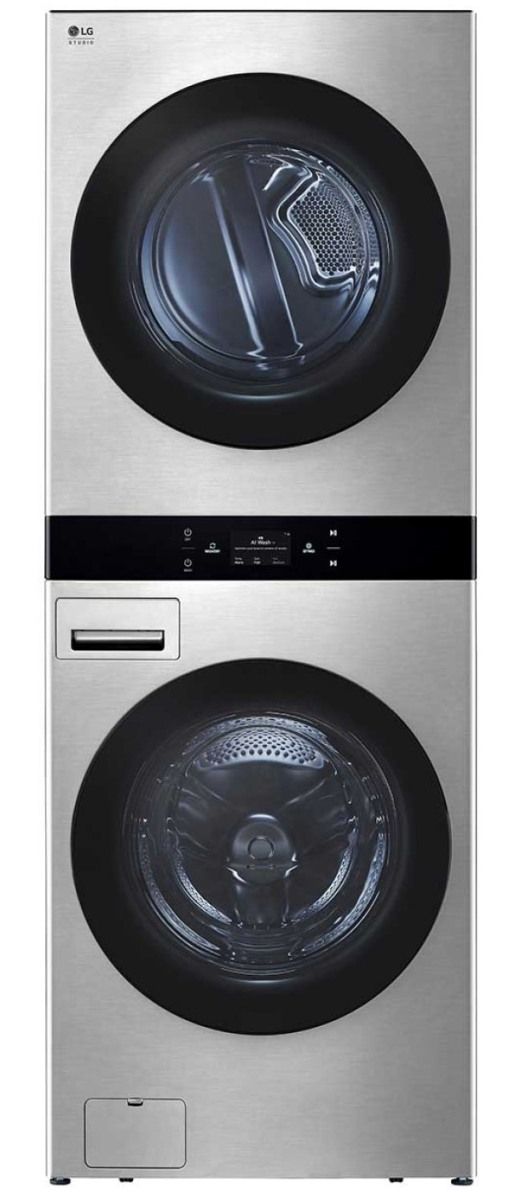 LG Studio WashTower™ 5.8 Cu. Ft. Washer, 7.4 Cu. Ft. Dryer Noble Steel ...