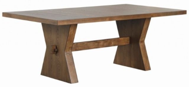 Furniture of America® Johannes 7-Piece Rustic Oak Dining Table Set-1