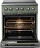 Viking® 5 Series 30" Eucalyptus Pro Style Electric Range with Polished Chrome Trim-1