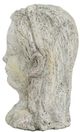 A & B Home Gray Cement Lady Bust Statue with Long Hair-5