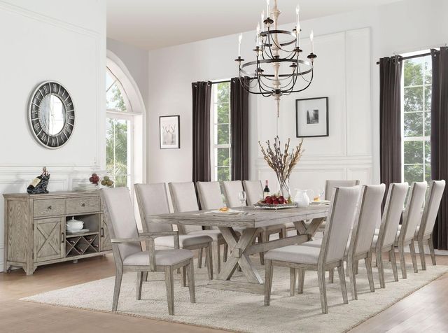 ACME Furniture Rocky Beige/Gray Oak Arm Chair-3