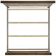Elements International Farmington Medium Brown/Washed Stone King Panel Bed-1
