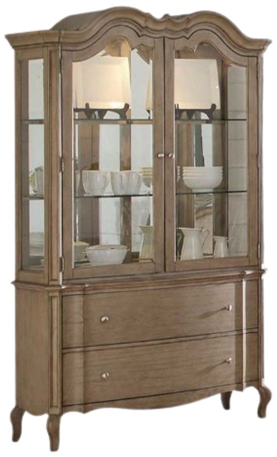 ACME Furniture Chelmsford Antique Taupe Hutch and Buffet-0