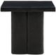 TOV Furniture Kayla Black Faux Plaster Indoor/Outdoor Side Table-3